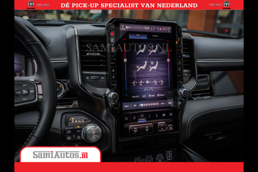 Dodge Ram 1500 Limited Night High Output 540HP 706Nm | Massage + Full Option | De Meest Luxe en Volle Pick-Up in zijn Klasse | Comfortabele Dubbele Cabine met Royale 5 Zitplaatsen | BPM vrij | Nu Leverbaar uit Voorraad | Voorraad Nr 2354 - 3380