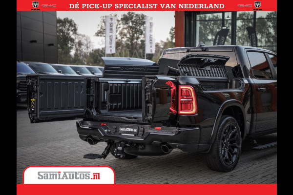 Dodge Ram 1500 Limited Night High Output 540HP 706Nm | Massage + Full Option | De Meest Luxe en Volle Pick-Up in zijn Klasse | Comfortabele Dubbele Cabine met Royale 5 Zitplaatsen | BPM vrij | Nu Leverbaar uit Voorraad | Voorraad Nr 2354 - 3380