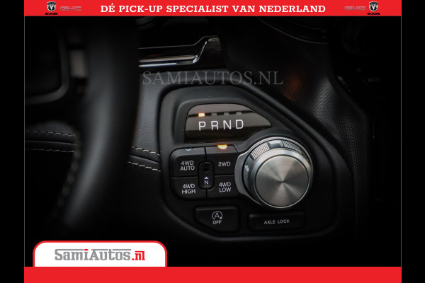 Dodge Ram 1500 Limited Night High Output 540HP 706Nm | Massage + Full Option | De Meest Luxe en Volle Pick-Up in zijn Klasse | Comfortabele Dubbele Cabine met Royale 5 Zitplaatsen | BPM vrij | Nu Leverbaar uit Voorraad | Voorraad Nr 2354 - 3380