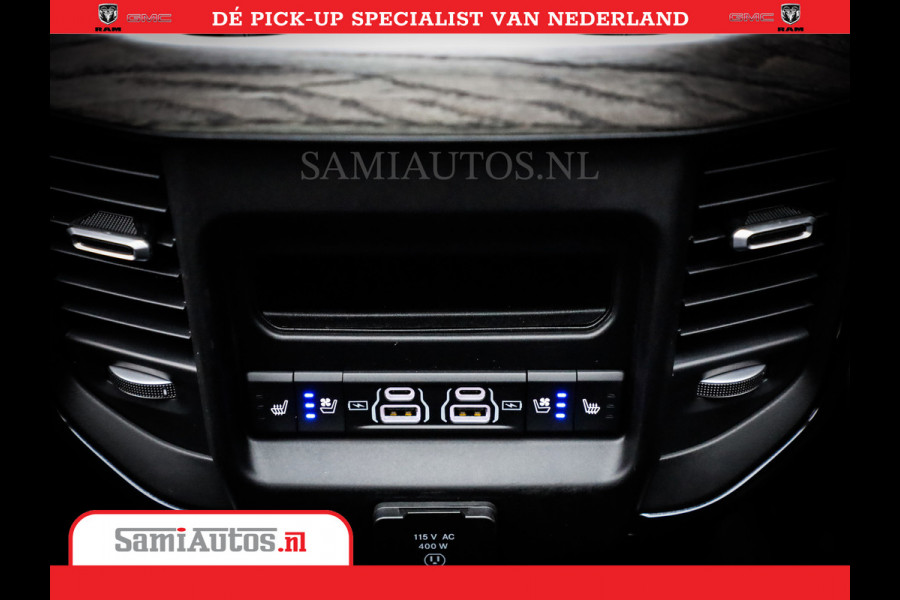 Dodge Ram 1500 Limited Night High Output 540HP 706Nm | Massage + Full Option | De Meest Luxe en Volle Pick-Up in zijn Klasse | Comfortabele Dubbele Cabine met Royale 5 Zitplaatsen | BPM vrij | Nu Leverbaar uit Voorraad | Voorraad Nr 2354 - 3380