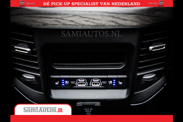 Dodge Ram 1500 Limited Night High Output 540HP 706Nm | Massage + Full Option | De Meest Luxe en Volle Pick-Up in zijn Klasse | Comfortabele Dubbele Cabine met Royale 5 Zitplaatsen | BPM vrij | Nu Leverbaar uit Voorraad | Voorraad Nr 2354 - 3380