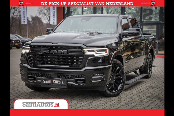 Dodge Ram 1500 Limited Night High Output 540HP 706Nm | Massage + Full Option | De Meest Luxe en Volle Pick-Up in zijn Klasse | Comfortabele Dubbele Cabine met Royale 5 Zitplaatsen | BPM vrij | Nu Leverbaar uit Voorraad | Voorraad Nr 2355 - 5149