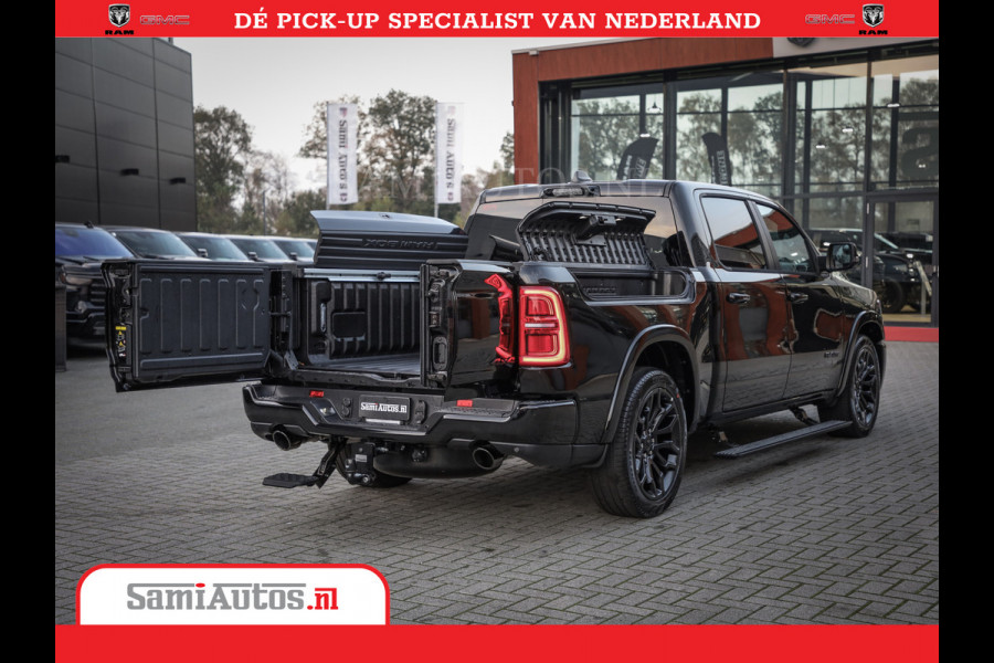 Dodge Ram 1500 Limited Night High Output 540HP 706Nm | Massage + Full Option | De Meest Luxe en Volle Pick-Up in zijn Klasse | Comfortabele Dubbele Cabine met Royale 5 Zitplaatsen | BPM vrij | Nu Leverbaar uit Voorraad | Voorraad Nr 2355 - 5149