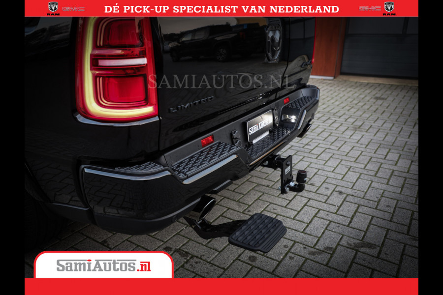 Dodge Ram 1500 Limited Night High Output 540HP 706Nm | Massage + Full Option | De Meest Luxe en Volle Pick-Up in zijn Klasse | Comfortabele Dubbele Cabine met Royale 5 Zitplaatsen | BPM vrij | Nu Leverbaar uit Voorraad | Voorraad Nr 2355 - 5149
