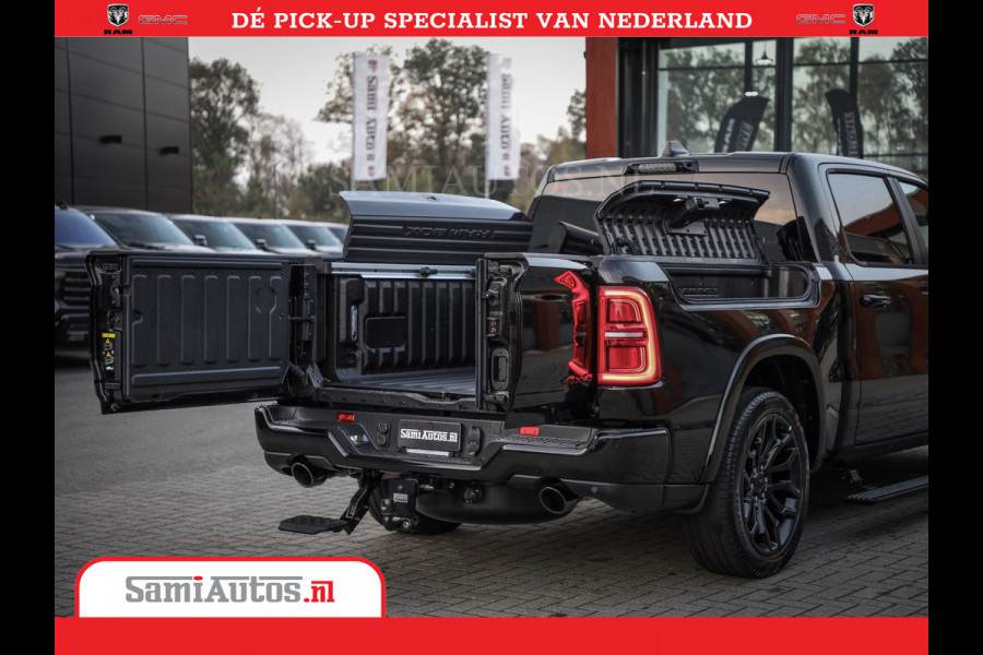 Dodge Ram 1500 Limited Night High Output 540HP 706Nm | Massage + Full Option | De Meest Luxe en Volle Pick-Up in zijn Klasse | Comfortabele Dubbele Cabine met Royale 5 Zitplaatsen | BPM vrij | Nu Leverbaar uit Voorraad | Voorraad Nr 2355 - 5149
