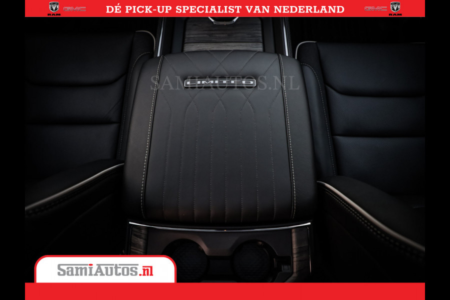 Dodge Ram 1500 1500 Limited Night High Output 540HP 706Nm | Massage + Full Option | De Meest Luxe en Volle Pick-Up in zijn Klasse | Comfortabele Dubbele Cabine met Royale 5 Zitplaatsen | BPM vrij | Nu Leverbaar uit Voorraad | Voorraad Nr 2351 - 7478