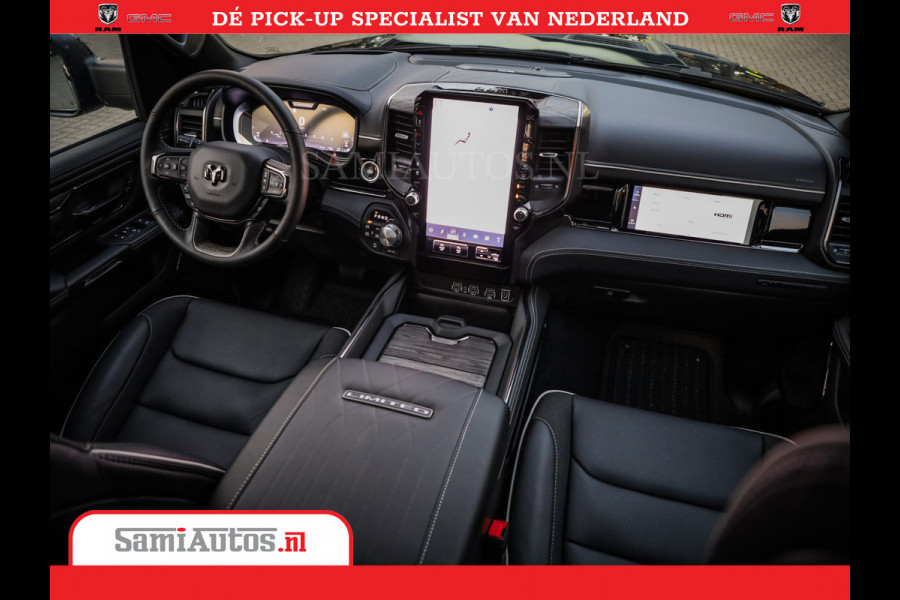 Dodge Ram 1500 1500 Limited Night High Output 540HP 706Nm | Massage + Full Option | De Meest Luxe en Volle Pick-Up in zijn Klasse | Comfortabele Dubbele Cabine met Royale 5 Zitplaatsen | BPM vrij | Nu Leverbaar uit Voorraad | Voorraad Nr 2351 - 7478