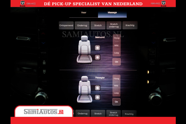 Dodge Ram 1500 1500 Limited Night High Output 540HP 706Nm | Massage + Full Option | De Meest Luxe en Volle Pick-Up in zijn Klasse | Comfortabele Dubbele Cabine met Royale 5 Zitplaatsen | BPM vrij | Nu Leverbaar uit Voorraad | Voorraad Nr 2351 - 7478