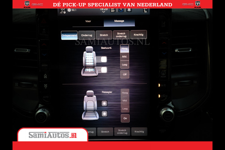 Dodge Ram 1500 1500 Limited Night High Output 540HP 706Nm | Massage + Full Option | De Meest Luxe en Volle Pick-Up in zijn Klasse | Comfortabele Dubbele Cabine met Royale 5 Zitplaatsen | BPM vrij | Nu Leverbaar uit Voorraad | Voorraad Nr 2351 - 7478