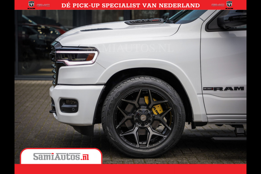 Dodge Ram 1500 1500 Limited Night High Output 540HP 706Nm | Massage + Full Option | De Meest Luxe en Volle Pick-Up in zijn Klasse | Comfortabele Dubbele Cabine met Royale 5 Zitplaatsen | BPM vrij | Nu Leverbaar uit Voorraad | Voorraad Nr 2351 - 7478