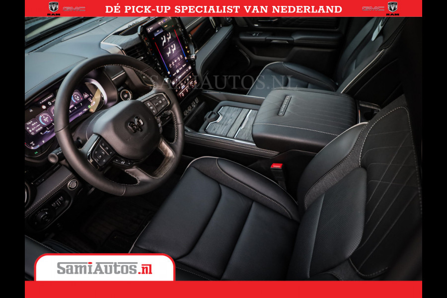 Dodge Ram 1500 1500 Limited Night High Output 540HP 706Nm | Massage + Full Option | De Meest Luxe en Volle Pick-Up in zijn Klasse | Comfortabele Dubbele Cabine met Royale 5 Zitplaatsen | BPM vrij | Nu Leverbaar uit Voorraad | Voorraad Nr 2351 - 7478
