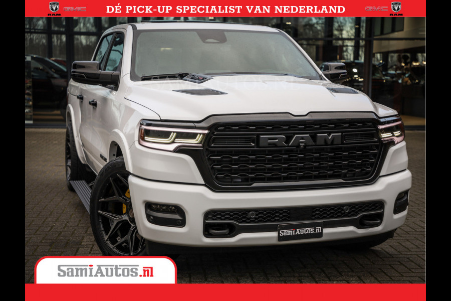 Dodge Ram 1500 1500 Limited Night High Output 540HP 706Nm | Massage + Full Option | De Meest Luxe en Volle Pick-Up in zijn Klasse | Comfortabele Dubbele Cabine met Royale 5 Zitplaatsen | BPM vrij | Nu Leverbaar uit Voorraad | Voorraad Nr 2351 - 7478