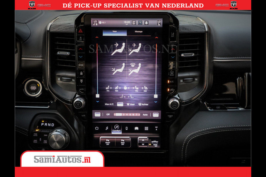 Dodge Ram 1500 1500 Limited Night High Output 540HP 706Nm | Massage + Full Option | De Meest Luxe en Volle Pick-Up in zijn Klasse | Comfortabele Dubbele Cabine met Royale 5 Zitplaatsen | BPM vrij | Nu Leverbaar uit Voorraad | Voorraad Nr 2351 - 7478