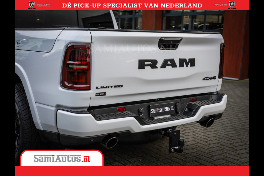 Dodge Ram 1500 1500 Limited Night High Output 540HP 706Nm | Massage + Full Option | De Meest Luxe en Volle Pick-Up in zijn Klasse | Comfortabele Dubbele Cabine met Royale 5 Zitplaatsen | BPM vrij | Nu Leverbaar uit Voorraad | Voorraad Nr 2351 - 7478