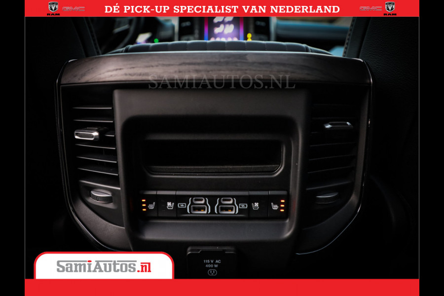 Dodge Ram 1500 1500 Limited Night High Output 540HP 706Nm | Massage + Full Option | De Meest Luxe en Volle Pick-Up in zijn Klasse | Comfortabele Dubbele Cabine met Royale 5 Zitplaatsen | BPM vrij | Nu Leverbaar uit Voorraad | Voorraad Nr 2351 - 7478