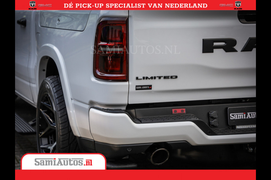 Dodge Ram 1500 1500 Limited Night High Output 540HP 706Nm | Massage + Full Option | De Meest Luxe en Volle Pick-Up in zijn Klasse | Comfortabele Dubbele Cabine met Royale 5 Zitplaatsen | BPM vrij | Nu Leverbaar uit Voorraad | Voorraad Nr 2351 - 7478
