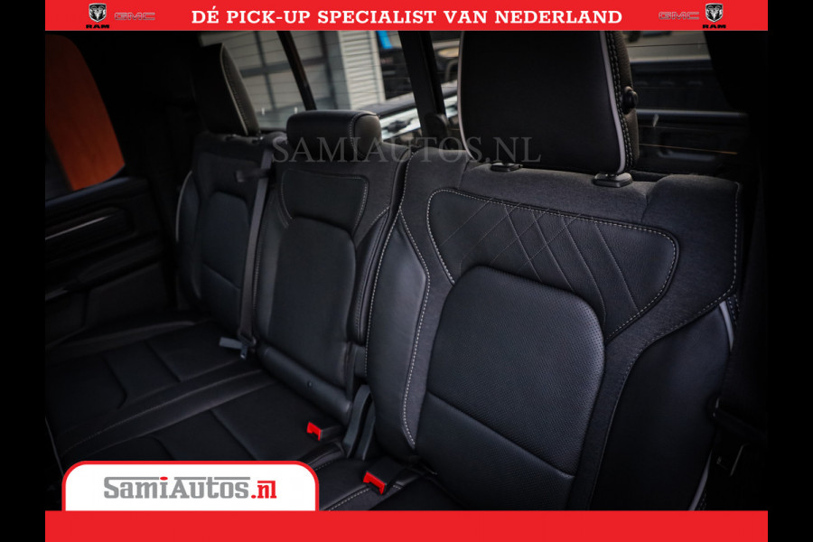 Dodge Ram 1500 1500 Limited Night High Output 540HP 706Nm | Massage + Full Option | De Meest Luxe en Volle Pick-Up in zijn Klasse | Comfortabele Dubbele Cabine met Royale 5 Zitplaatsen | BPM vrij | Nu Leverbaar uit Voorraad | Voorraad Nr 2351 - 7478