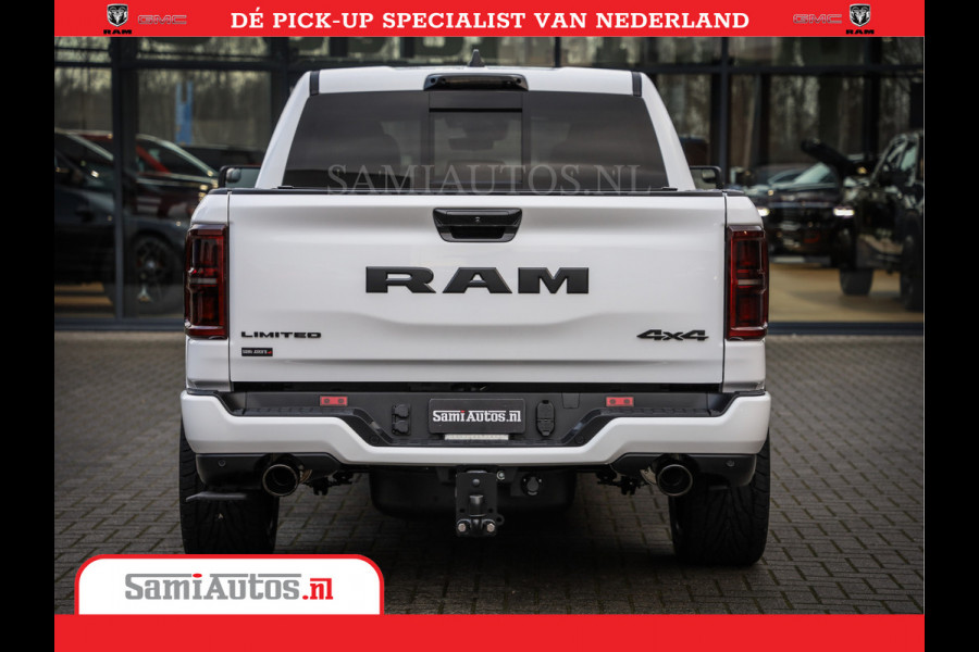 Dodge Ram 1500 1500 Limited Night High Output 540HP 706Nm | Massage + Full Option | De Meest Luxe en Volle Pick-Up in zijn Klasse | Comfortabele Dubbele Cabine met Royale 5 Zitplaatsen | BPM vrij | Nu Leverbaar uit Voorraad | Voorraad Nr 2351 - 7478