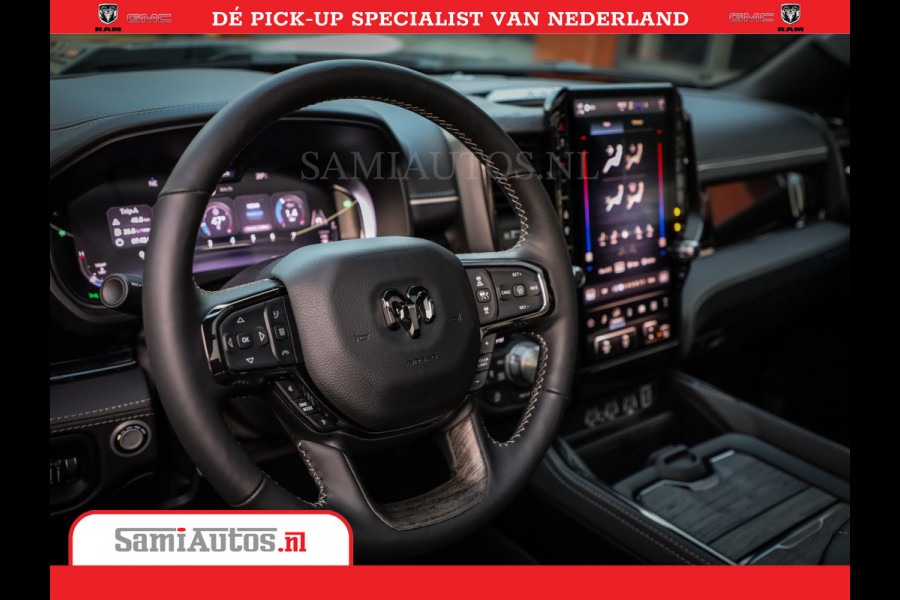 Dodge Ram 1500 1500 Limited Night High Output 540HP 706Nm | Massage + Full Option | De Meest Luxe en Volle Pick-Up in zijn Klasse | Comfortabele Dubbele Cabine met Royale 5 Zitplaatsen | BPM vrij | Nu Leverbaar uit Voorraad | Voorraad Nr 2351 - 7478