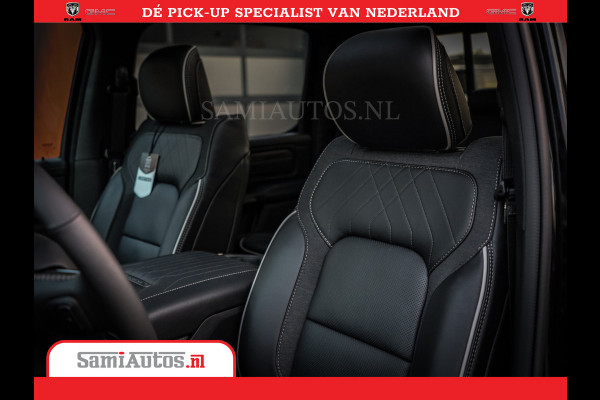 Dodge Ram 1500 1500 Limited Night High Output 540HP 706Nm | Massage + Full Option | De Meest Luxe en Volle Pick-Up in zijn Klasse | Comfortabele Dubbele Cabine met Royale 5 Zitplaatsen | BPM vrij | Nu Leverbaar uit Voorraad | Voorraad Nr 2351 - 7478