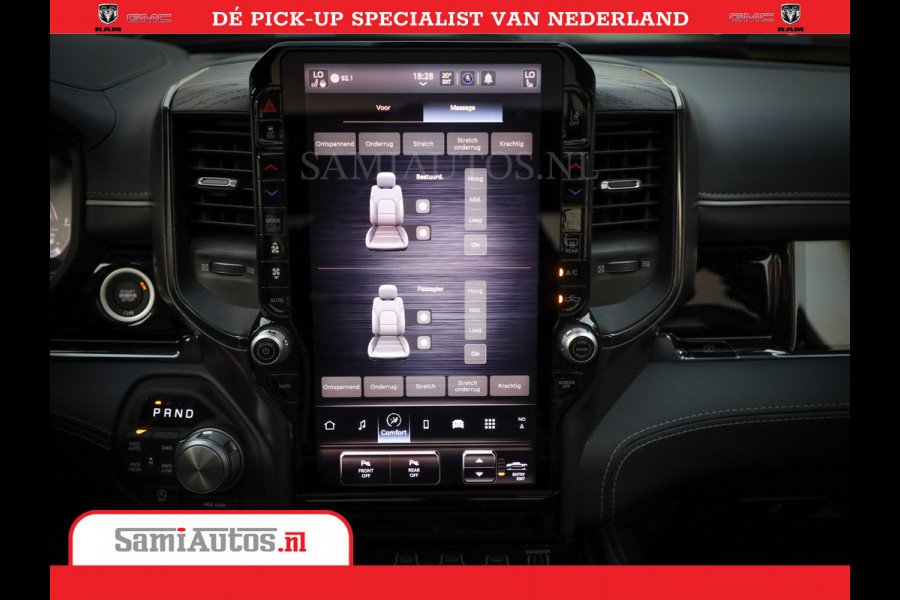 Dodge Ram 1500 1500 Limited Night High Output 540HP 706Nm | Massage + Full Option | De Meest Luxe en Volle Pick-Up in zijn Klasse | Comfortabele Dubbele Cabine met Royale 5 Zitplaatsen | BPM vrij | Nu Leverbaar uit Voorraad | Voorraad Nr 2351 - 7478