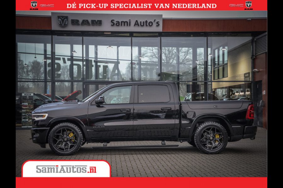Dodge Ram 1500 Limited Night High Output 540HP 706Nm | Massage + Full Option | De Meest Luxe en Volle Pick-Up in zijn Klasse | Comfortabele Dubbele Cabine met Royale 5 Zitplaatsen | BPM vrij | Nu Leverbaar uit Voorraad | Voorraad Nr 2356 - 0990