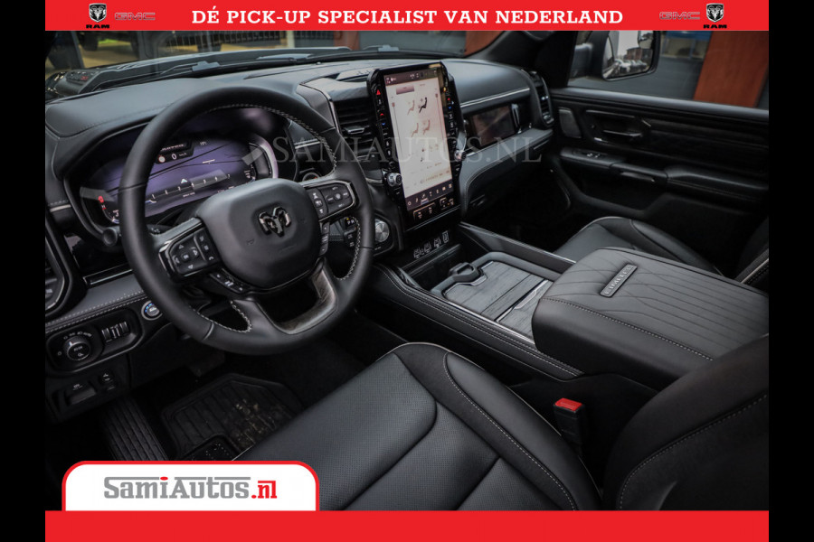 Dodge Ram 1500 Limited Night High Output 540HP 706Nm | Massage + Full Option | De Meest Luxe en Volle Pick-Up in zijn Klasse | Comfortabele Dubbele Cabine met Royale 5 Zitplaatsen | BPM vrij | Nu Leverbaar uit Voorraad | Voorraad Nr 2356 - 0990