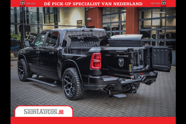 Dodge Ram 1500 Limited Night High Output 540HP 706Nm | Massage + Full Option | De Meest Luxe en Volle Pick-Up in zijn Klasse | Comfortabele Dubbele Cabine met Royale 5 Zitplaatsen | BPM vrij | Nu Leverbaar uit Voorraad | Voorraad Nr 2356 - 0990