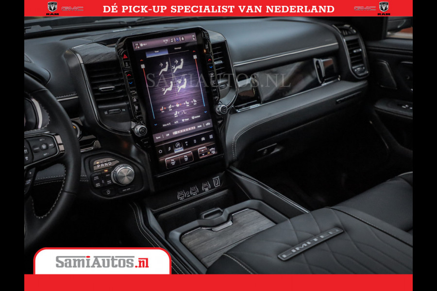 Dodge Ram 1500 Limited Night High Output 540HP 706Nm | Massage + Full Option | De Meest Luxe en Volle Pick-Up in zijn Klasse | Comfortabele Dubbele Cabine met Royale 5 Zitplaatsen | BPM vrij | Nu Leverbaar uit Voorraad | Voorraad Nr 2356 - 0990