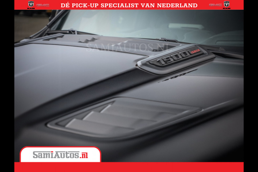 Dodge Ram 1500 Limited Night High Output 540HP 706Nm | Massage + Full Option | De Meest Luxe en Volle Pick-Up in zijn Klasse | Comfortabele Dubbele Cabine met Royale 5 Zitplaatsen | BPM vrij | Nu Leverbaar uit Voorraad | Voorraad Nr 2356 - 0990