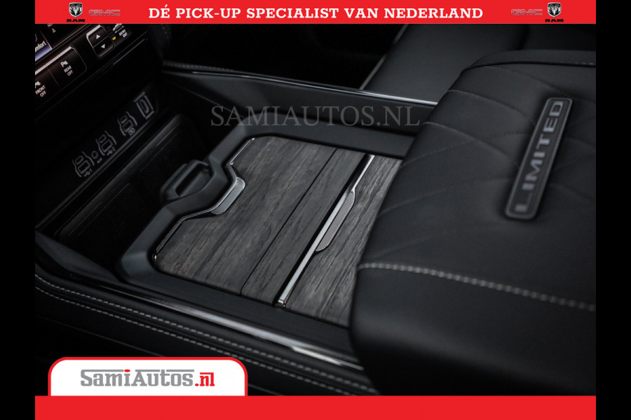 Dodge Ram 1500 Limited Night High Output 540HP 706Nm | Massage + Full Option | De Meest Luxe en Volle Pick-Up in zijn Klasse | Comfortabele Dubbele Cabine met Royale 5 Zitplaatsen | BPM vrij | Nu Leverbaar uit Voorraad | Voorraad Nr 2356 - 0990