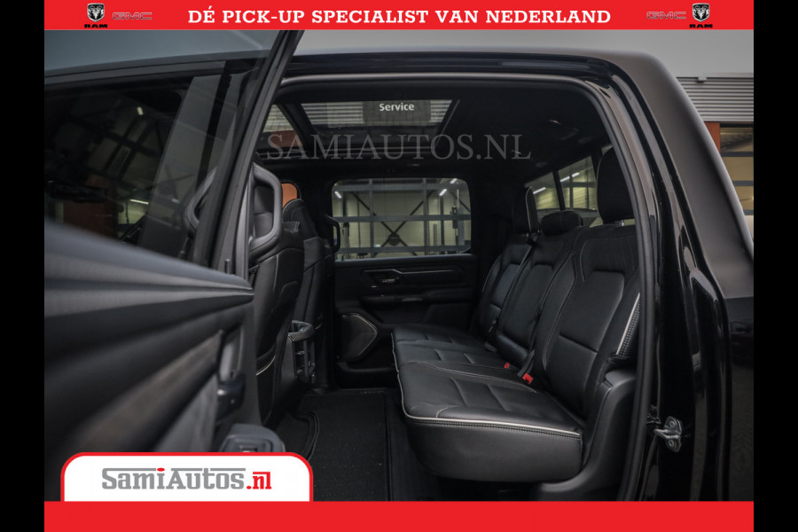 Dodge Ram 1500 Limited Night High Output 540HP 706Nm | Massage + Full Option | De Meest Luxe en Volle Pick-Up in zijn Klasse | Comfortabele Dubbele Cabine met Royale 5 Zitplaatsen | BPM vrij | Nu Leverbaar uit Voorraad | Voorraad Nr 2356 - 0990