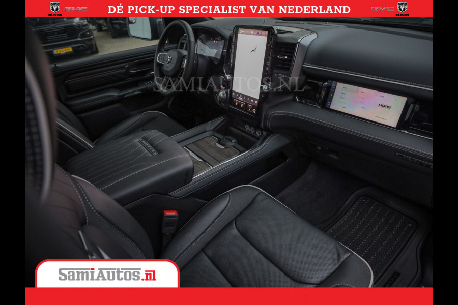Dodge Ram 1500 Limited Night High Output 540HP 706Nm | Massage + Full Option | De Meest Luxe en Volle Pick-Up in zijn Klasse | Comfortabele Dubbele Cabine met Royale 5 Zitplaatsen | BPM vrij | Nu Leverbaar uit Voorraad | Voorraad Nr 2356 - 0990