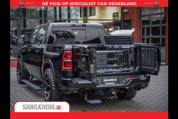Dodge Ram 1500 Limited Night High Output 540HP 706Nm | Massage + Full Option | De Meest Luxe en Volle Pick-Up in zijn Klasse | Comfortabele Dubbele Cabine met Royale 5 Zitplaatsen | BPM vrij | Nu Leverbaar uit Voorraad | Voorraad Nr 2356 - 0990