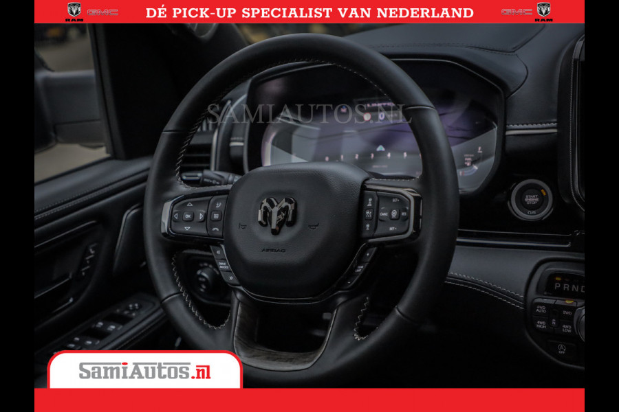 Dodge Ram 1500 Limited Night High Output 540HP 706Nm | Massage + Full Option | De Meest Luxe en Volle Pick-Up in zijn Klasse | Comfortabele Dubbele Cabine met Royale 5 Zitplaatsen | BPM vrij | Nu Leverbaar uit Voorraad | Voorraad Nr 2356 - 0990