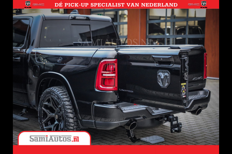 Dodge Ram 1500 Limited Night High Output 540HP 706Nm | Massage + Full Option | De Meest Luxe en Volle Pick-Up in zijn Klasse | Comfortabele Dubbele Cabine met Royale 5 Zitplaatsen | BPM vrij | Nu Leverbaar uit Voorraad | Voorraad Nr 2356 - 0990