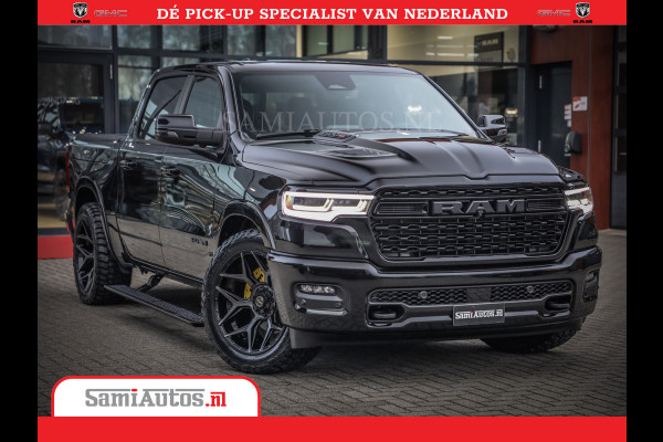 Dodge Ram 1500 Limited Night High Output 540HP 706Nm | Massage + Full Option | De Meest Luxe en Volle Pick-Up in zijn Klasse | Comfortabele Dubbele Cabine met Royale 5 Zitplaatsen | BPM vrij | Nu Leverbaar uit Voorraad | Voorraad Nr 2356 - 0990
