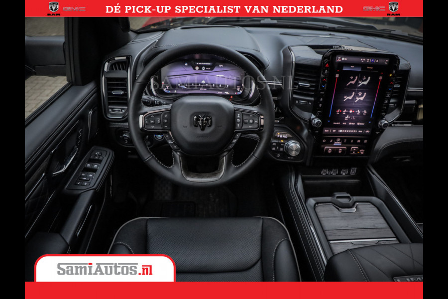 Dodge Ram 1500 Limited Night High Output 540HP 706Nm | Massage + Full Option | De Meest Luxe en Volle Pick-Up in zijn Klasse | Comfortabele Dubbele Cabine met Royale 5 Zitplaatsen | BPM vrij | Nu Leverbaar uit Voorraad | Voorraad Nr 2356 - 0990
