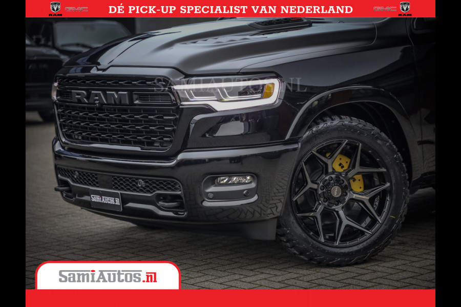 Dodge Ram 1500 Limited Night High Output 540HP 706Nm | Massage + Full Option | De Meest Luxe en Volle Pick-Up in zijn Klasse | Comfortabele Dubbele Cabine met Royale 5 Zitplaatsen | BPM vrij | Nu Leverbaar uit Voorraad | Voorraad Nr 2356 - 0990