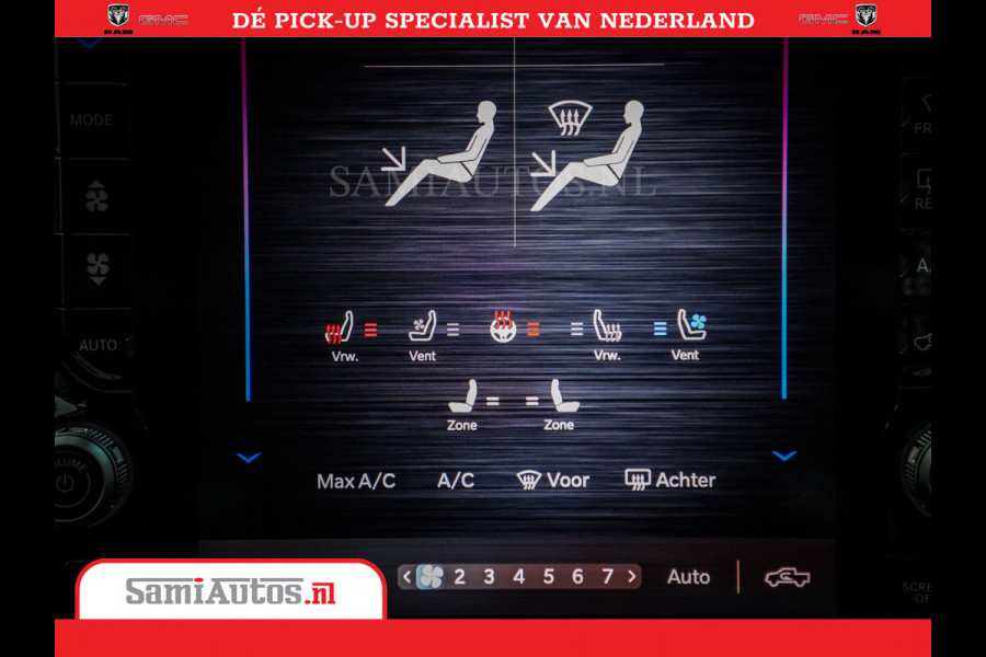 Dodge Ram 1500 Limited Night High Output 540HP 706Nm | Massage + Full Option | De Meest Luxe en Volle Pick-Up in zijn Klasse | Comfortabele Dubbele Cabine met Royale 5 Zitplaatsen | BPM vrij | Nu Leverbaar uit Voorraad | Voorraad Nr 2356 - 0990