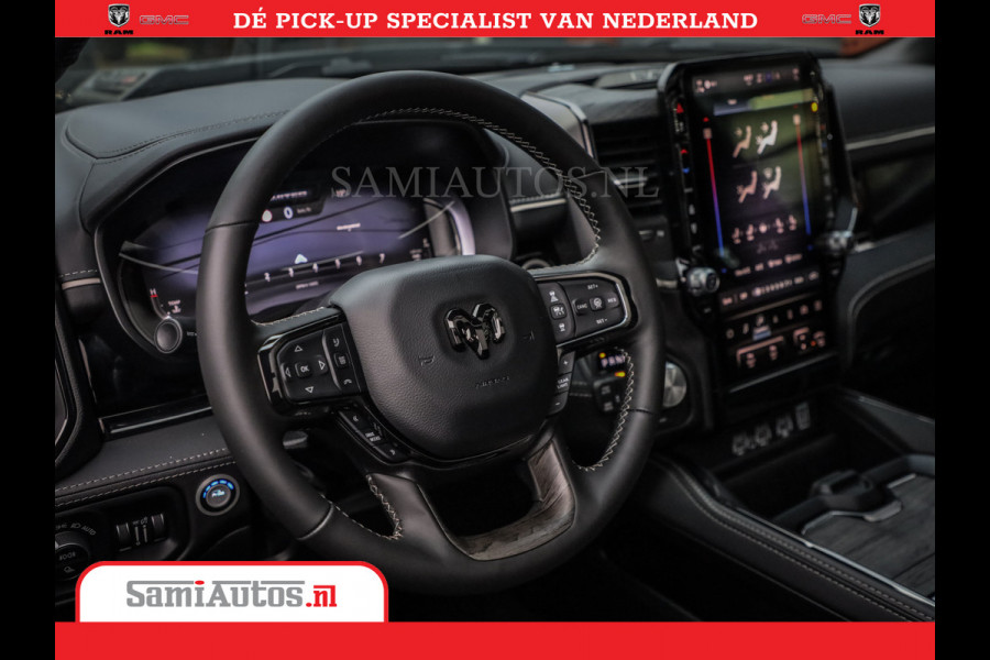 Dodge Ram 1500 Limited Night High Output 540HP 706Nm | Massage + Full Option | De Meest Luxe en Volle Pick-Up in zijn Klasse | Comfortabele Dubbele Cabine met Royale 5 Zitplaatsen | BPM vrij | Nu Leverbaar uit Voorraad | Voorraad Nr 2356 - 0990