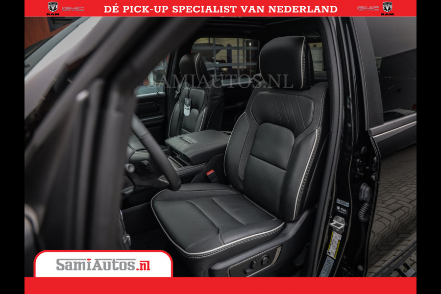 Dodge Ram 1500 Limited Night High Output 540HP 706Nm | Massage + Full Option | De Meest Luxe en Volle Pick-Up in zijn Klasse | Comfortabele Dubbele Cabine met Royale 5 Zitplaatsen | BPM vrij | Nu Leverbaar uit Voorraad | Voorraad Nr 2356 - 0990