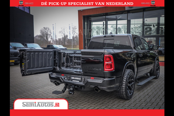 Dodge Ram 1500 Limited Night High Output 540HP 706Nm | Massage + Full Option | De Meest Luxe en Volle Pick-Up in zijn Klasse | Comfortabele Dubbele Cabine met Royale 5 Zitplaatsen | BPM vrij | Nu Leverbaar uit Voorraad | Voorraad Nr 2356 - 0990