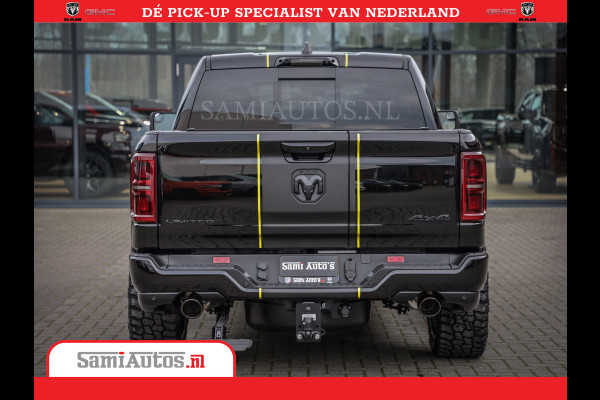 Dodge Ram 1500 Limited Night High Output 540HP 706Nm | Massage + Full Option | De Meest Luxe en Volle Pick-Up in zijn Klasse | Comfortabele Dubbele Cabine met Royale 5 Zitplaatsen | BPM vrij | Nu Leverbaar uit Voorraad | Voorraad Nr 2357 - 5182