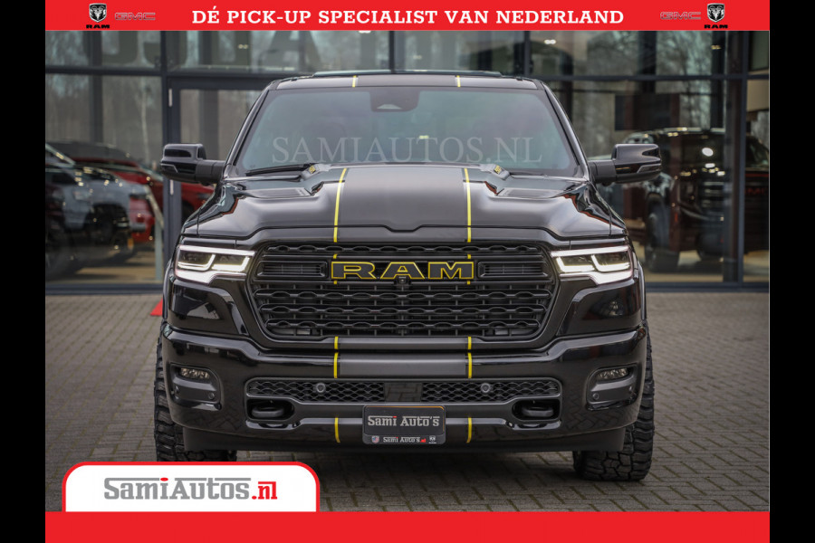 Dodge Ram 1500 Limited Night High Output 540HP 706Nm | Massage + Full Option | De Meest Luxe en Volle Pick-Up in zijn Klasse | Comfortabele Dubbele Cabine met Royale 5 Zitplaatsen | BPM vrij | Nu Leverbaar uit Voorraad | Voorraad Nr 2357 - 5182