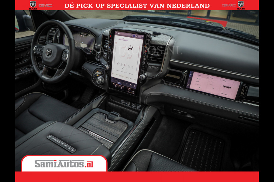 Dodge Ram 1500 Limited Night High Output 540HP 706Nm | Massage + Full Option | De Meest Luxe en Volle Pick-Up in zijn Klasse | Comfortabele Dubbele Cabine met Royale 5 Zitplaatsen | BPM vrij | Nu Leverbaar uit Voorraad | Voorraad Nr 2357 - 5182