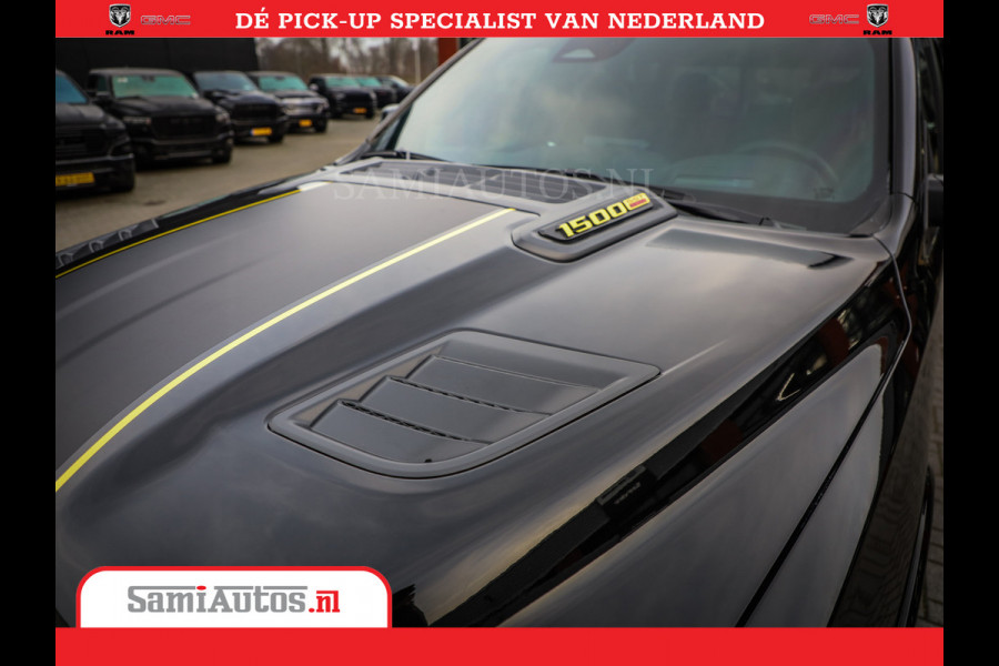 Dodge Ram 1500 Limited Night High Output 540HP 706Nm | Massage + Full Option | De Meest Luxe en Volle Pick-Up in zijn Klasse | Comfortabele Dubbele Cabine met Royale 5 Zitplaatsen | BPM vrij | Nu Leverbaar uit Voorraad | Voorraad Nr 2357 - 5182