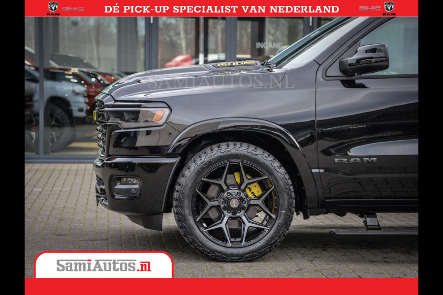 Dodge Ram 1500 Limited Night High Output 540HP 706Nm | Massage + Full Option | De Meest Luxe en Volle Pick-Up in zijn Klasse | Comfortabele Dubbele Cabine met Royale 5 Zitplaatsen | BPM vrij | Nu Leverbaar uit Voorraad | Voorraad Nr 2357 - 5182
