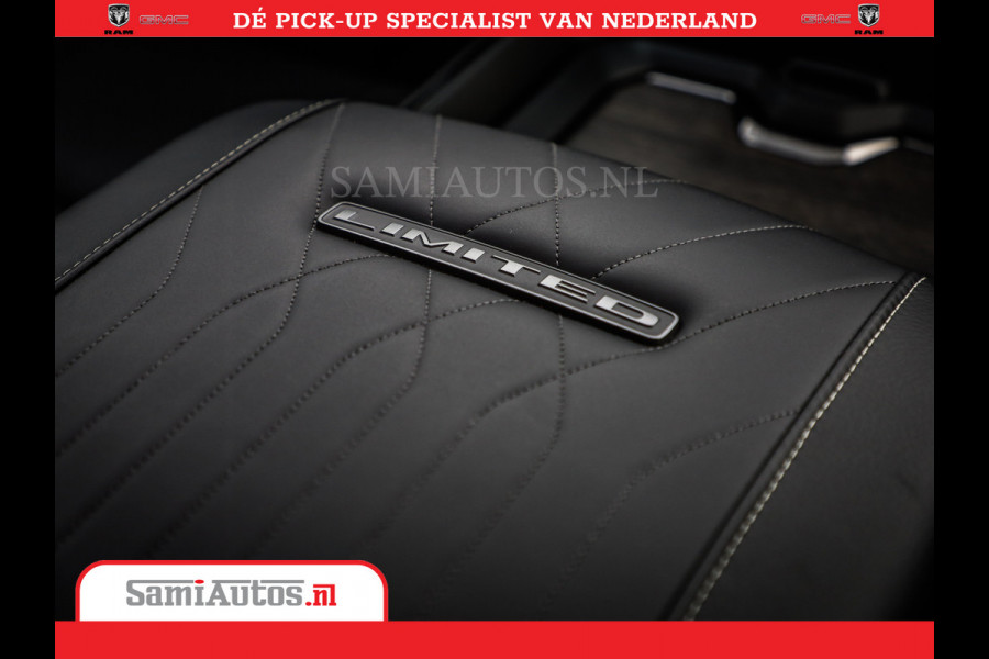 Dodge Ram 1500 Limited Night High Output 540HP 706Nm | Massage + Full Option | De Meest Luxe en Volle Pick-Up in zijn Klasse | Comfortabele Dubbele Cabine met Royale 5 Zitplaatsen | BPM vrij | Nu Leverbaar uit Voorraad | Voorraad Nr 2357 - 5182