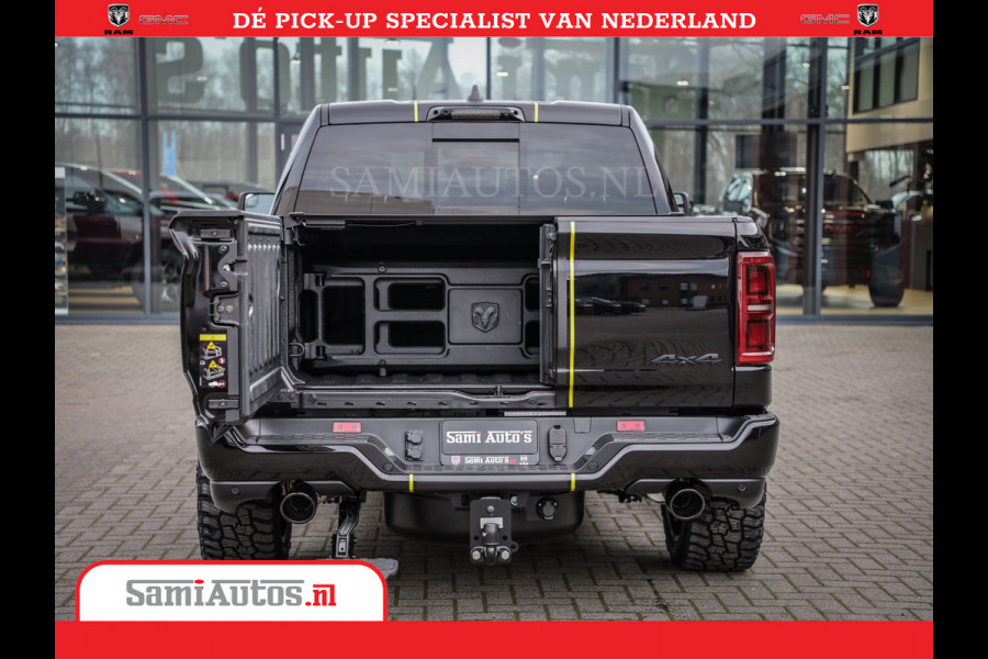 Dodge Ram 1500 Limited Night High Output 540HP 706Nm | Massage + Full Option | De Meest Luxe en Volle Pick-Up in zijn Klasse | Comfortabele Dubbele Cabine met Royale 5 Zitplaatsen | BPM vrij | Nu Leverbaar uit Voorraad | Voorraad Nr 2357 - 5182